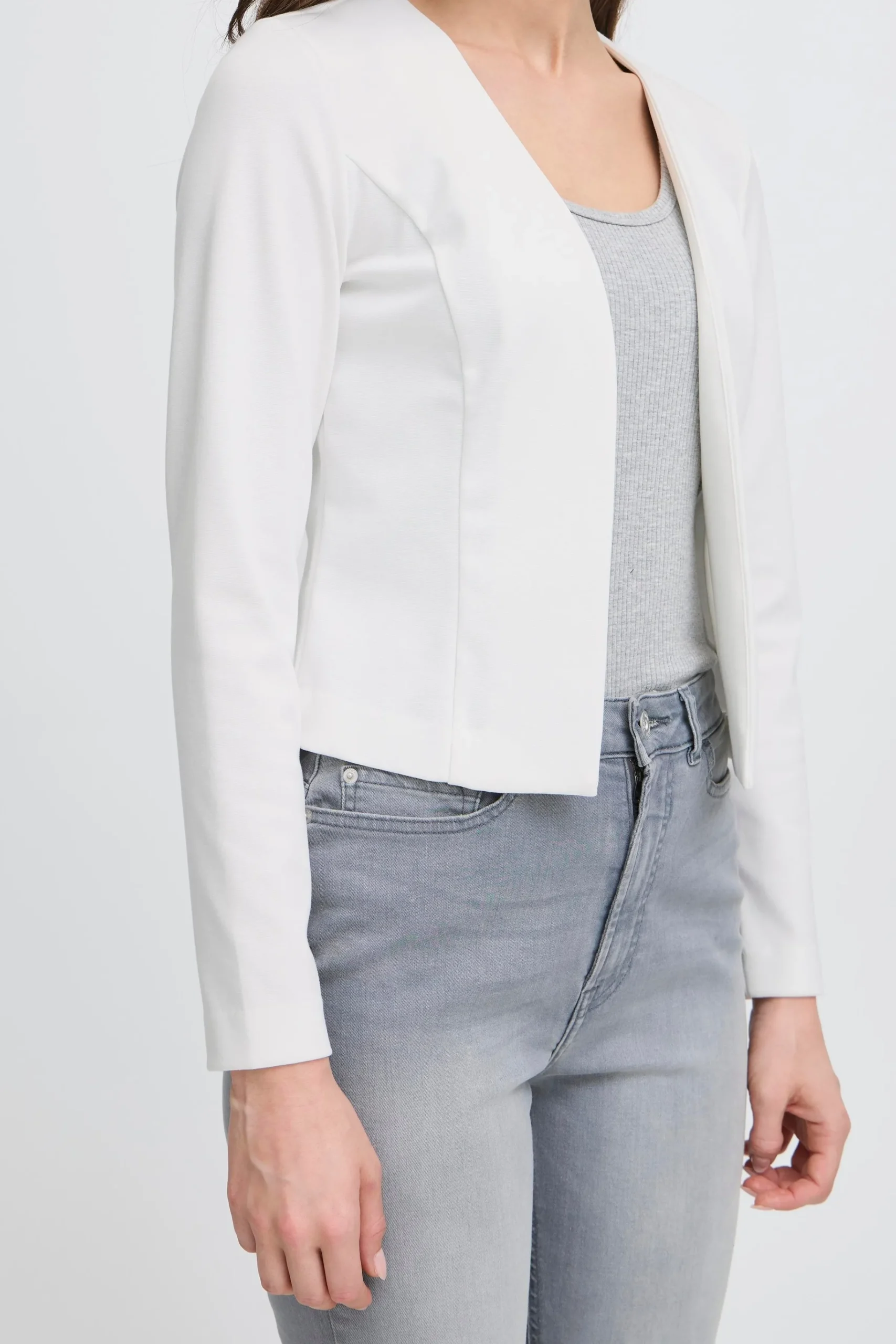 Ichi Basics | Blazers>IHKATE Short Blazer CloudDancer