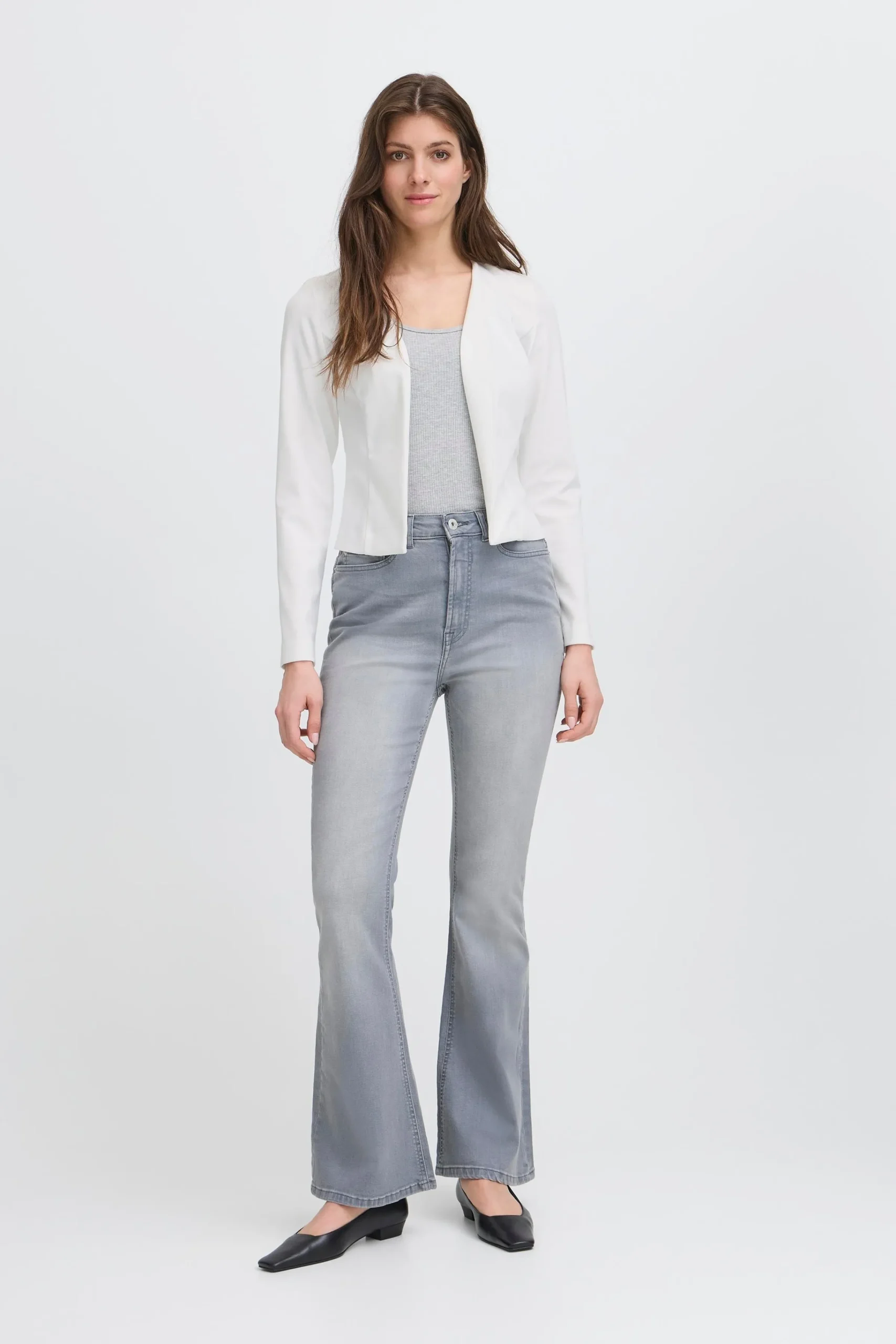Ichi Basics | Blazers>IHKATE Short Blazer CloudDancer