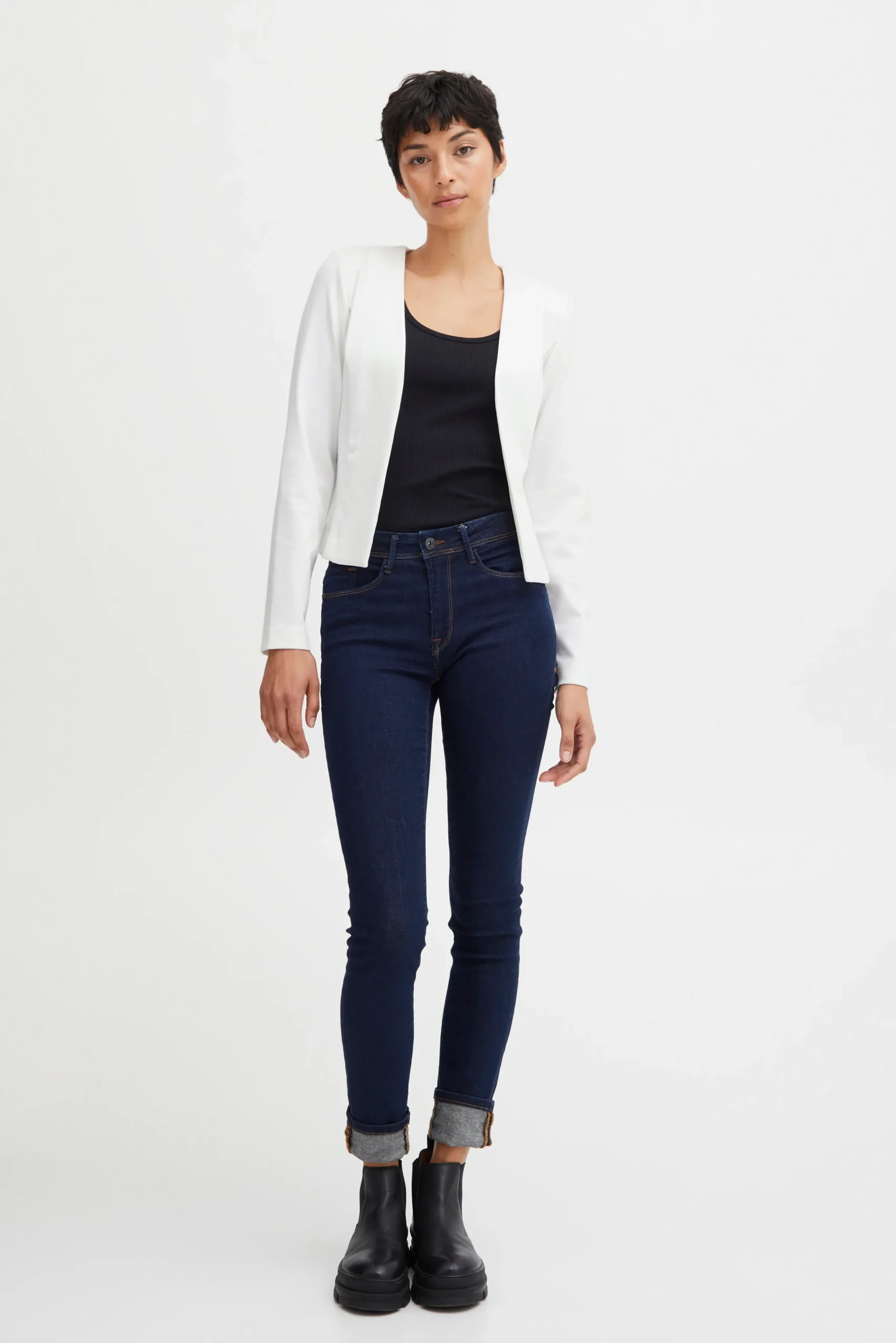 Ichi Basics | Blazers>IHKATE Short Blazer CloudDancer