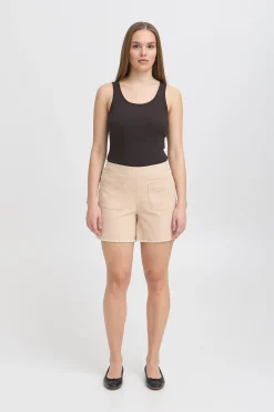 Ichi Kurze Hosen>IHKATE Shorts Doeskin