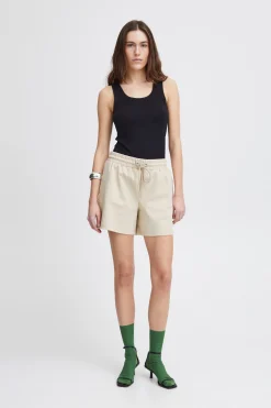 Ichi Kurze Hosen>IHKATE Shorts Doeskin