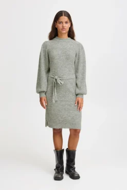 Ichi Kleider>IHLAMORA Kleid Greymelange