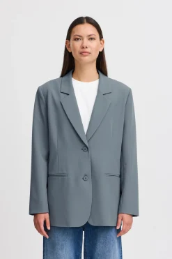 Ichi Blazers>IHLEXI Blazer BlueMirage