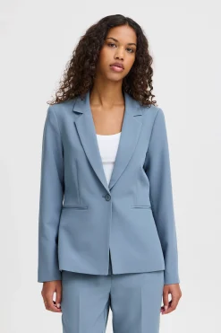 Ichi Blazers>IHLEXI Blazer BlueMirage