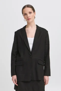Ichi Blazers>IHLINNO Blazer Black