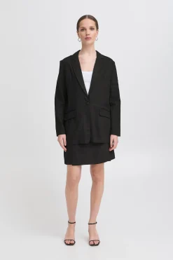 Ichi Blazers>IHLINNO Blazer Black