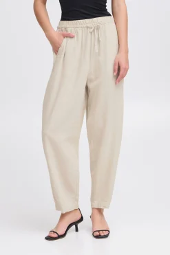 Ichi Hosen>IHLINNO Casual Hose NaturalEcru