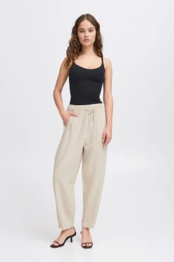 Ichi Hosen>IHLINNO Casual Hose NaturalEcru
