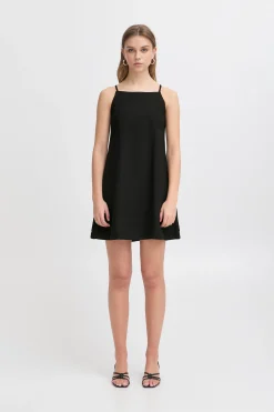 Ichi Kleider>IHLINNO Kleid Black