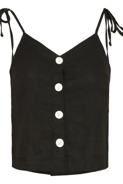 Ichi Blusen>IHLINNO Ärmellose Bluse Black