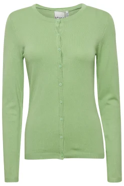 Ichi Strickwaren>IHMAFA Cardigan GreenTea