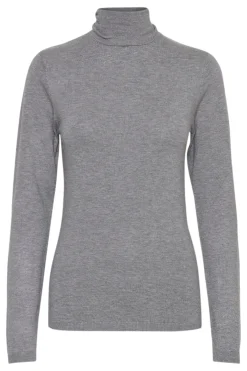 Ichi Basics | Strickwaren>IHMAFA Pullover GreyMelange