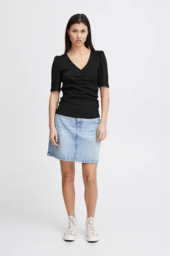 Ichi T-shirts>IHMARGOT T-shirt Black