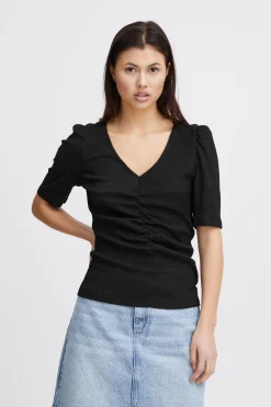 Ichi T-shirts>IHMARGOT T-shirt Black