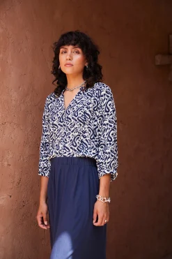 Ichi Hemden>IHMARRAKECH Hemd TotalEclipsePaisleyAop