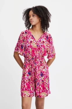 Ichi Hosen>IHMARRAKECH Overall LovePotionFlowerAop