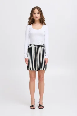 Ichi Kurze Hosen>IHMARRAKECH Shorts TotalEclipseDottedStripeAo
