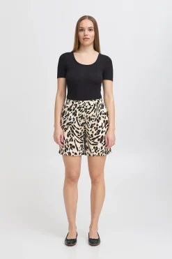 Ichi Kurze Hosen>IHMARRAKECH Shorts CaribouAnimalAop