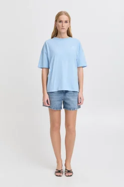 Ichi T-shirts>IHNABINO T-shirt DellaRobbiaBlue
