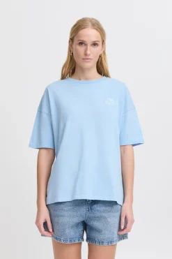 Ichi T-shirts>IHNABINO T-shirt DellaRobbiaBlue