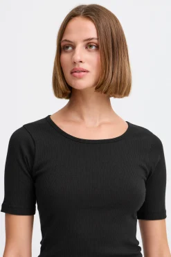 Ichi Basics | T-shirts>IHPALMER T-shirt Black