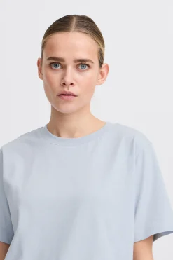 Ichi T-shirts>IHPALMER T-shirt ZenBlue