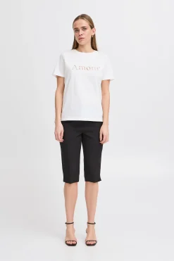 Ichi T-shirts>IHPENDO T-shirt CloudDancer