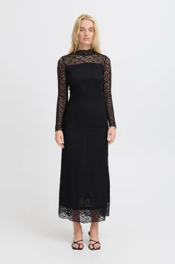Ichi Kleider>IHPERLA Kleid Black