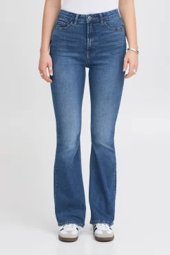 Ichi Jeans>IHTWIGGY FLAIRED HIGH WAIST Jeans Mediumblue