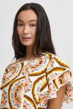 Atelier Rêve Blusen>IRLILJE Kurzarm-Bluse