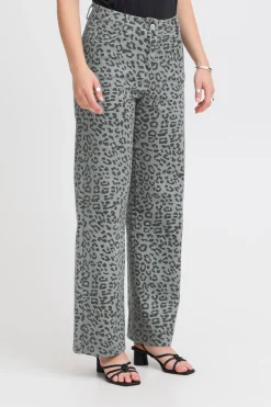 Ichi Jeans>IXJILLA Jeans BlackLEOPprint