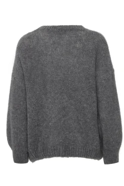 Ichi Strickwaren>IXMARITA Pullover Darkgreymelange