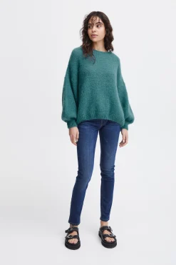 Ichi Strickwaren>IXMARITA Pullover DelphiniumBlue