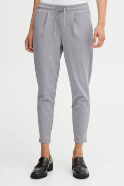 Ichi Basics | Hosen>KateIH Hose - cropped GreyMelange