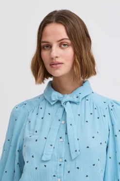 Atelier Rêve Blusen>Langarm-Bluse DuskBlue